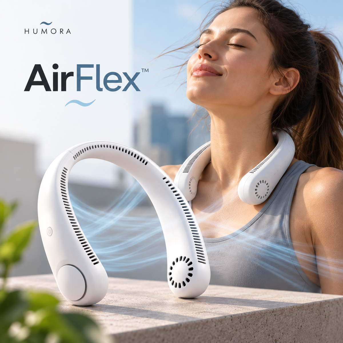 🌬️ Humora AirFlex™ | Ventilador de Cuello