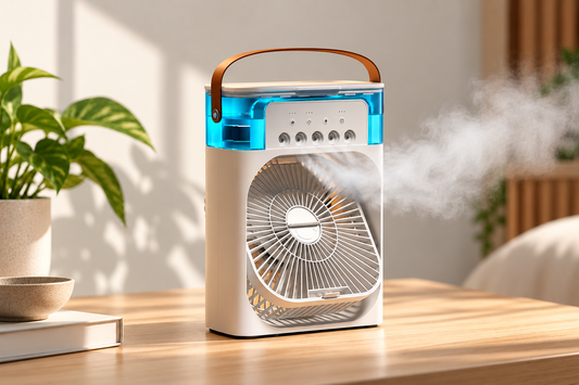 Ventilador Portatil Con Humidificador